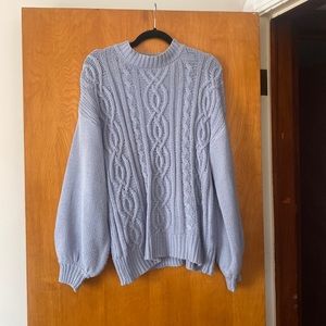 Gently worn - blue oversized sweater - comfy sweater!
